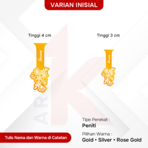 bros akrilik mirror inisial custom nama