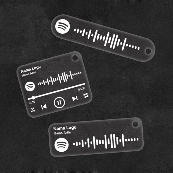 gantungan kunci grafir spotify