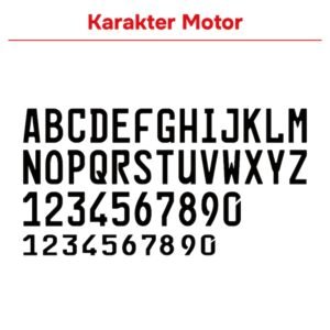 huruf angka plat nomor mobil motor akrilik