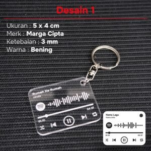 gantungan kunci grafir spotify