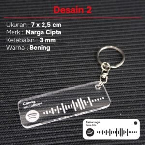 gantungan kunci grafir spotify