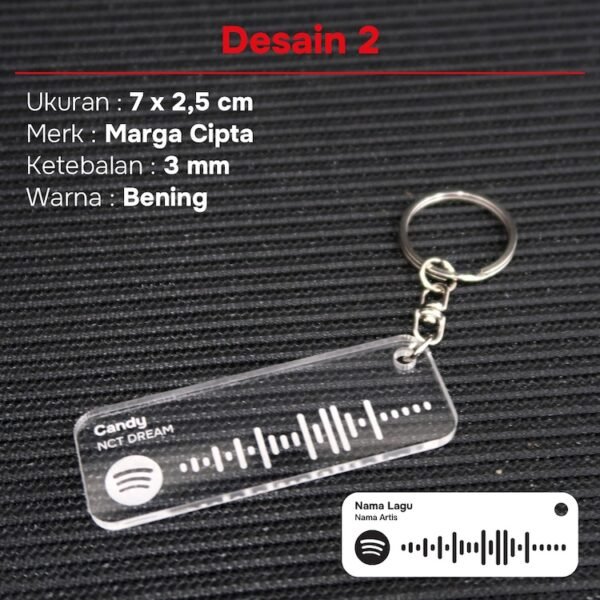 gantungan kunci grafir spotify