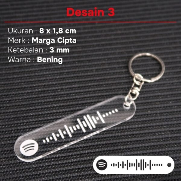 gantungan kunci grafir spotify